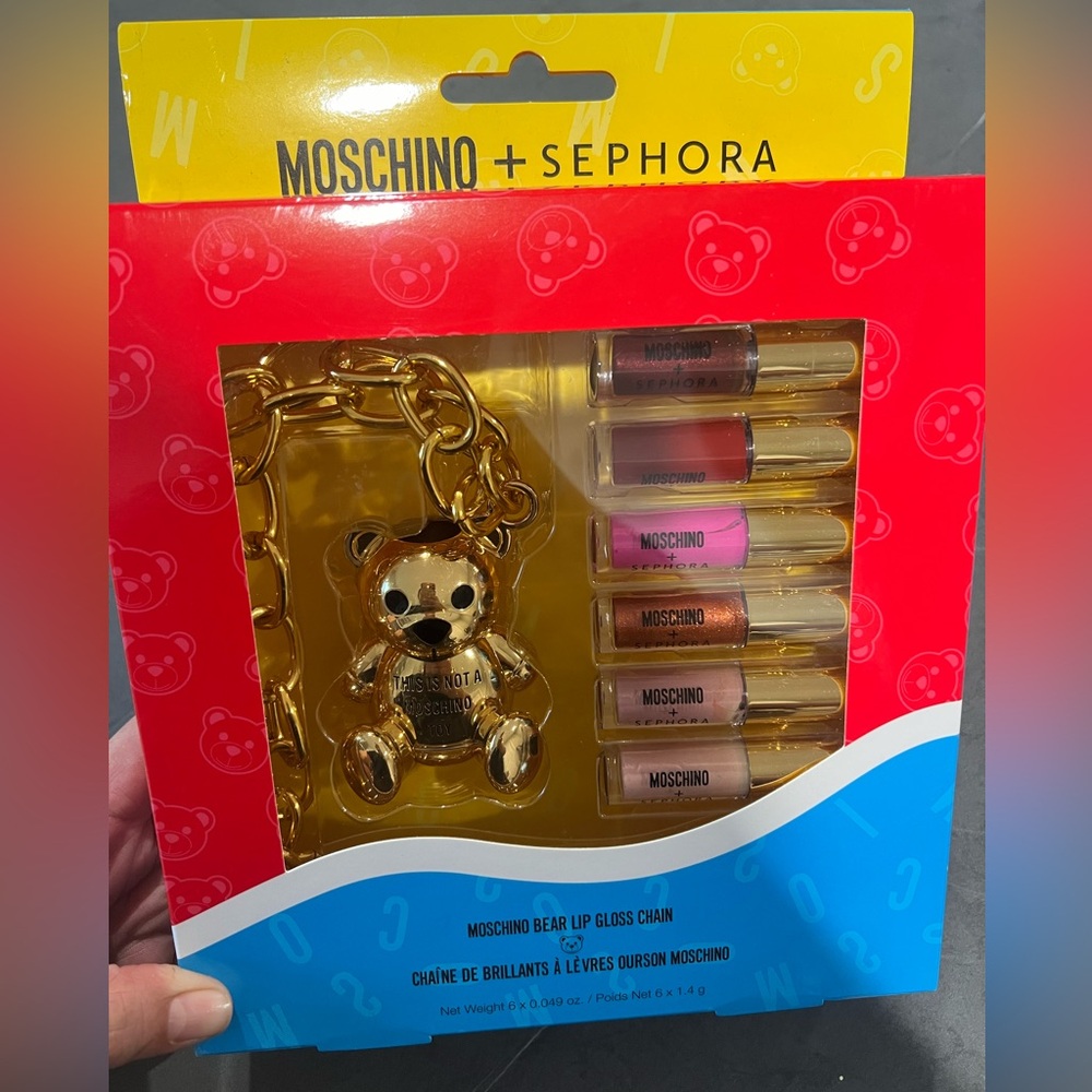 Moschino x Sephora Teddy Bear Lip Gloss Set NEW